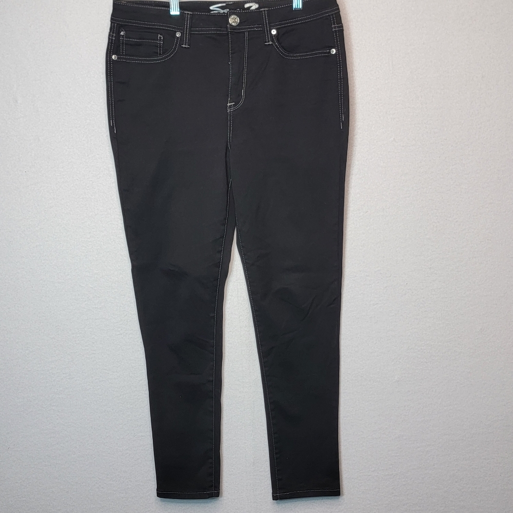 Seven7 Women's Black Skinny Stretch Jeans‎ SIZE 12